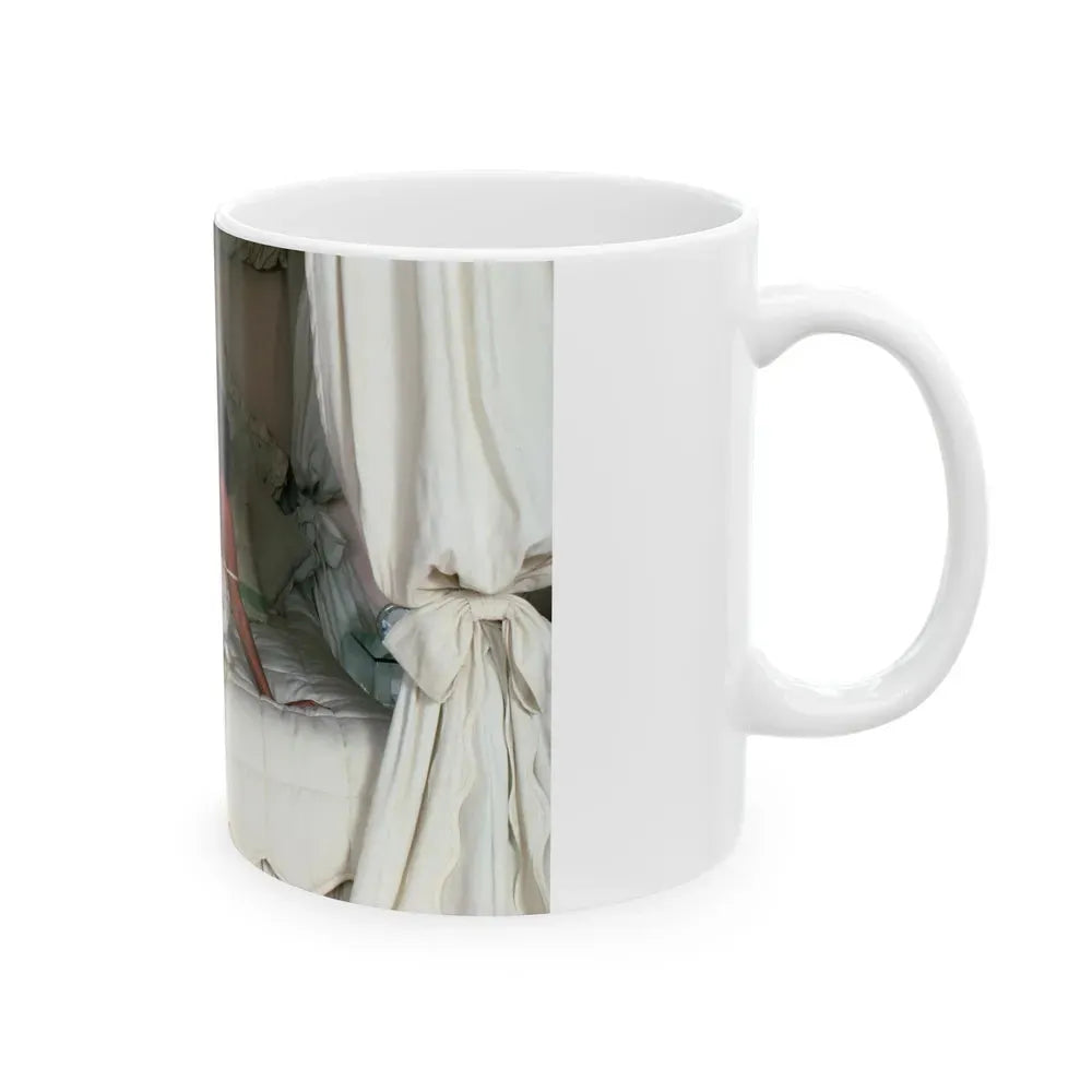 Joan Collins #492 (Vintage Female Icon) White Coffee Mug - Go Mug Yourself