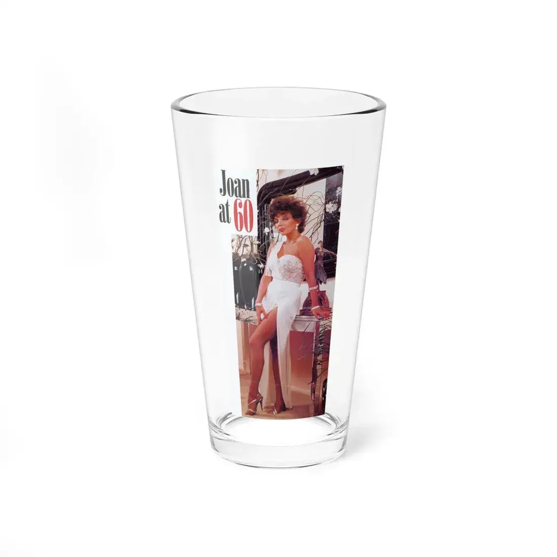 Joan Collins #493 (Vintage Female Icon) Pint Glass 16oz 16oz - Go Mug Yourself