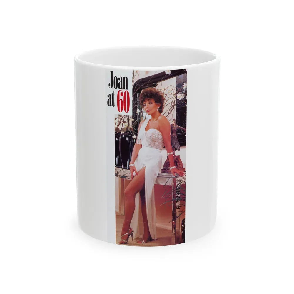 Joan Collins #493 (Vintage Female Icon) White Coffee Mug 11oz - Go Mug Yourself