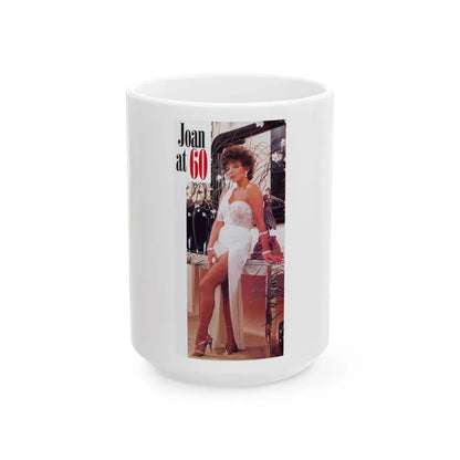 Joan Collins #493 (Vintage Female Icon) White Coffee Mug 15oz - Go Mug Yourself