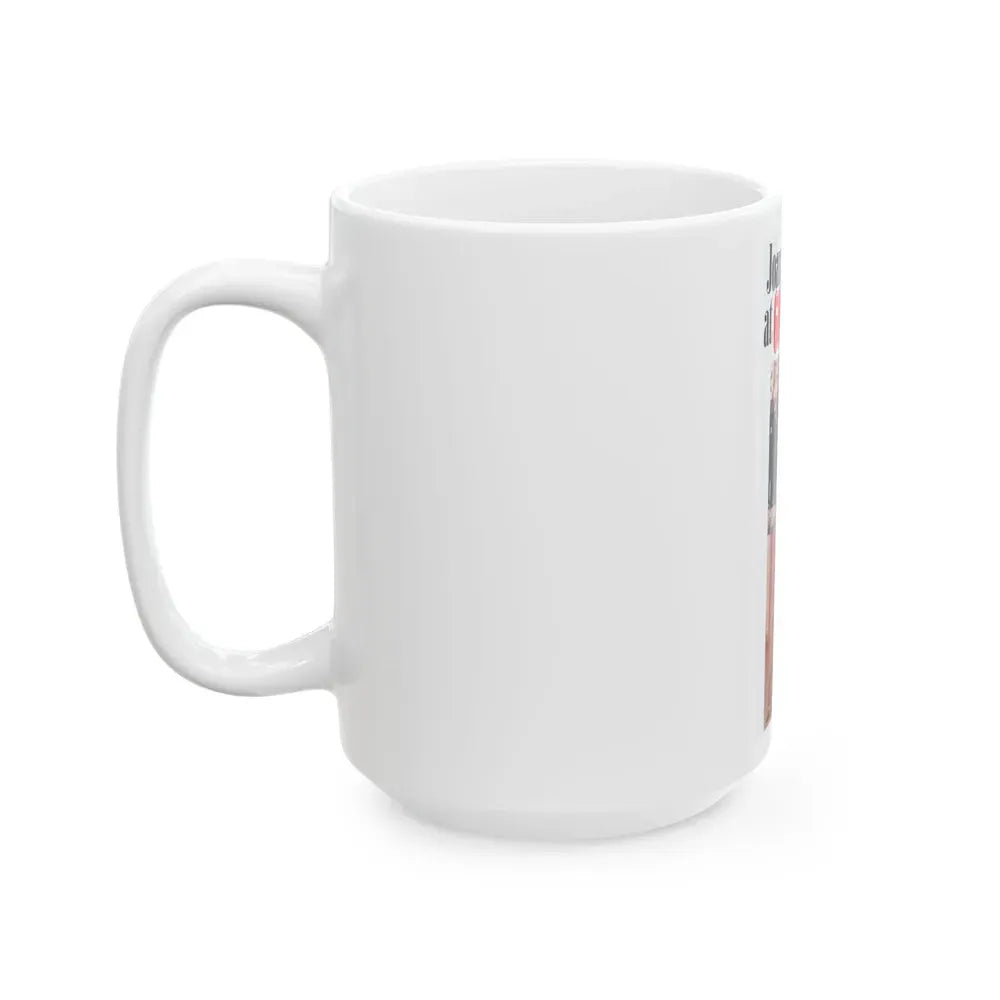 Joan Collins #493 (Vintage Female Icon) White Coffee Mug - Go Mug Yourself