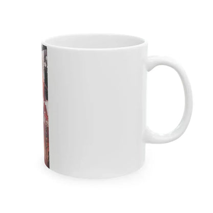 Joan Collins #493 (Vintage Female Icon) White Coffee Mug - Go Mug Yourself
