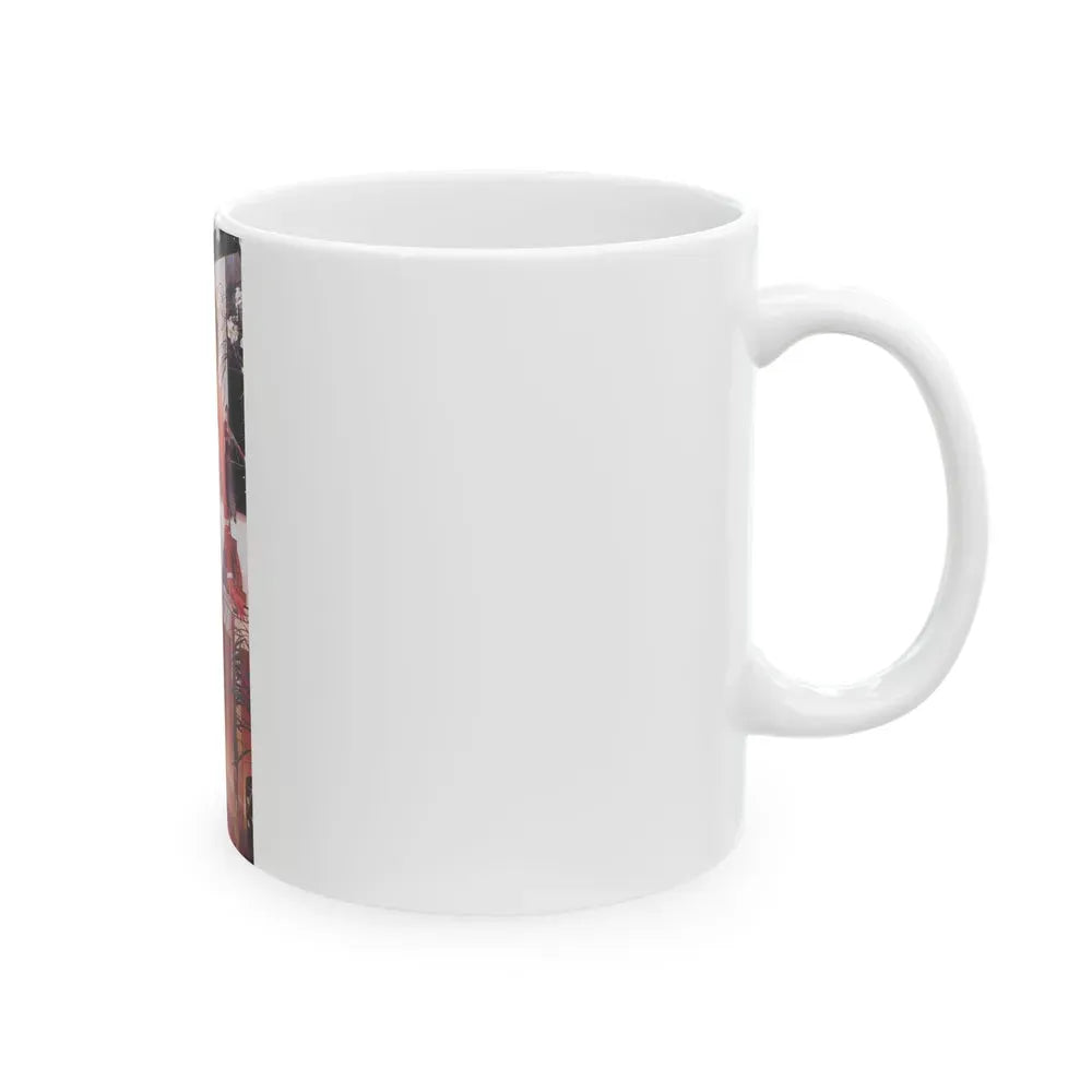 Joan Collins #493 (Vintage Female Icon) White Coffee Mug - Go Mug Yourself