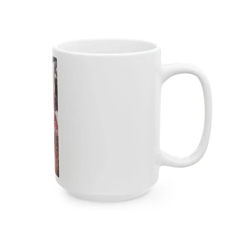 Joan Collins #493 (Vintage Female Icon) White Coffee Mug - Go Mug Yourself