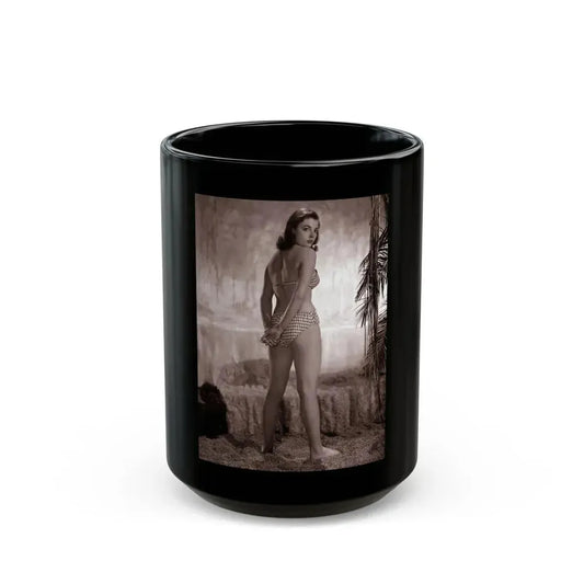 Joan Collins #494 (Vintage Female Icon) Black Coffee Mug 15oz - Go Mug Yourself