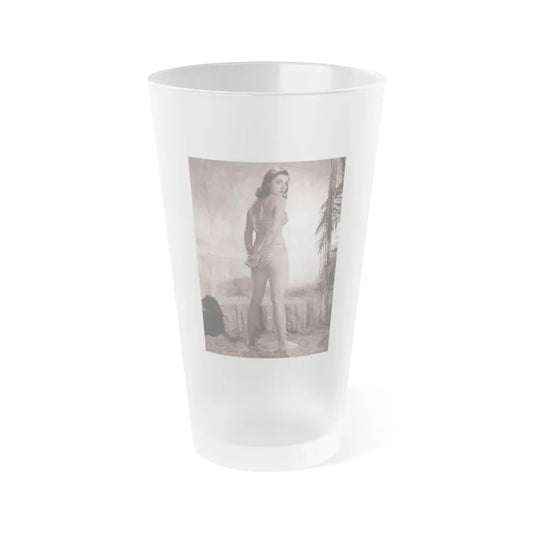 Joan Collins #494 (Vintage Female Icon) Frosted Pint Glass 16oz 16oz Frosted - Go Mug Yourself
