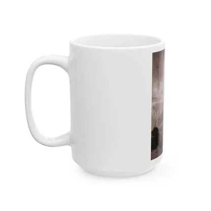 Joan Collins #494 (Vintage Female Icon) White Coffee Mug - Go Mug Yourself