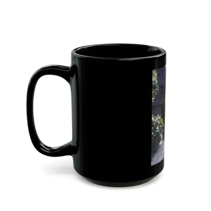 Joan Collins #495 (Vintage Female Icon) Black Coffee Mug - Go Mug Yourself