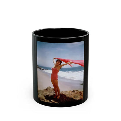 Joan Collins #496 (Vintage Female Icon) Black Coffee Mug 11oz - Go Mug Yourself