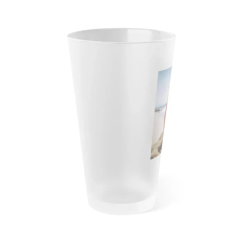 Joan Collins #496 (Vintage Female Icon) Frosted Pint Glass 16oz - Go Mug Yourself
