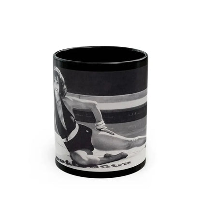 Joan Collins #497 (Vintage Female Icon) Black Coffee Mug 11oz - Go Mug Yourself