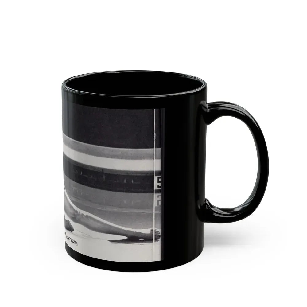 Joan Collins #497 (Vintage Female Icon) Black Coffee Mug - Go Mug Yourself