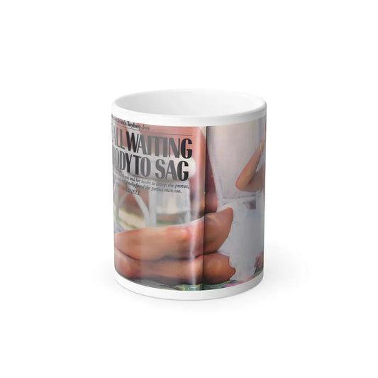 Joan Collins #498 (Vintage Female Icon) Color Changing Coffee Mug 11oz - Go Mug Yourself
