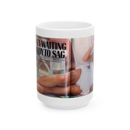 Joan Collins #498 (Vintage Female Icon) White Coffee Mug 15oz - Go Mug Yourself