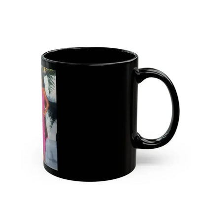 Joan Collins #499 (Vintage Female Icon) Black Coffee Mug - Go Mug Yourself