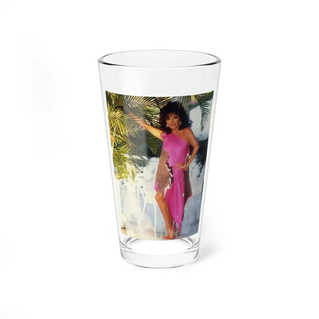 Joan Collins #499 (Vintage Female Icon) Pint Glass 16oz 16oz - Go Mug Yourself