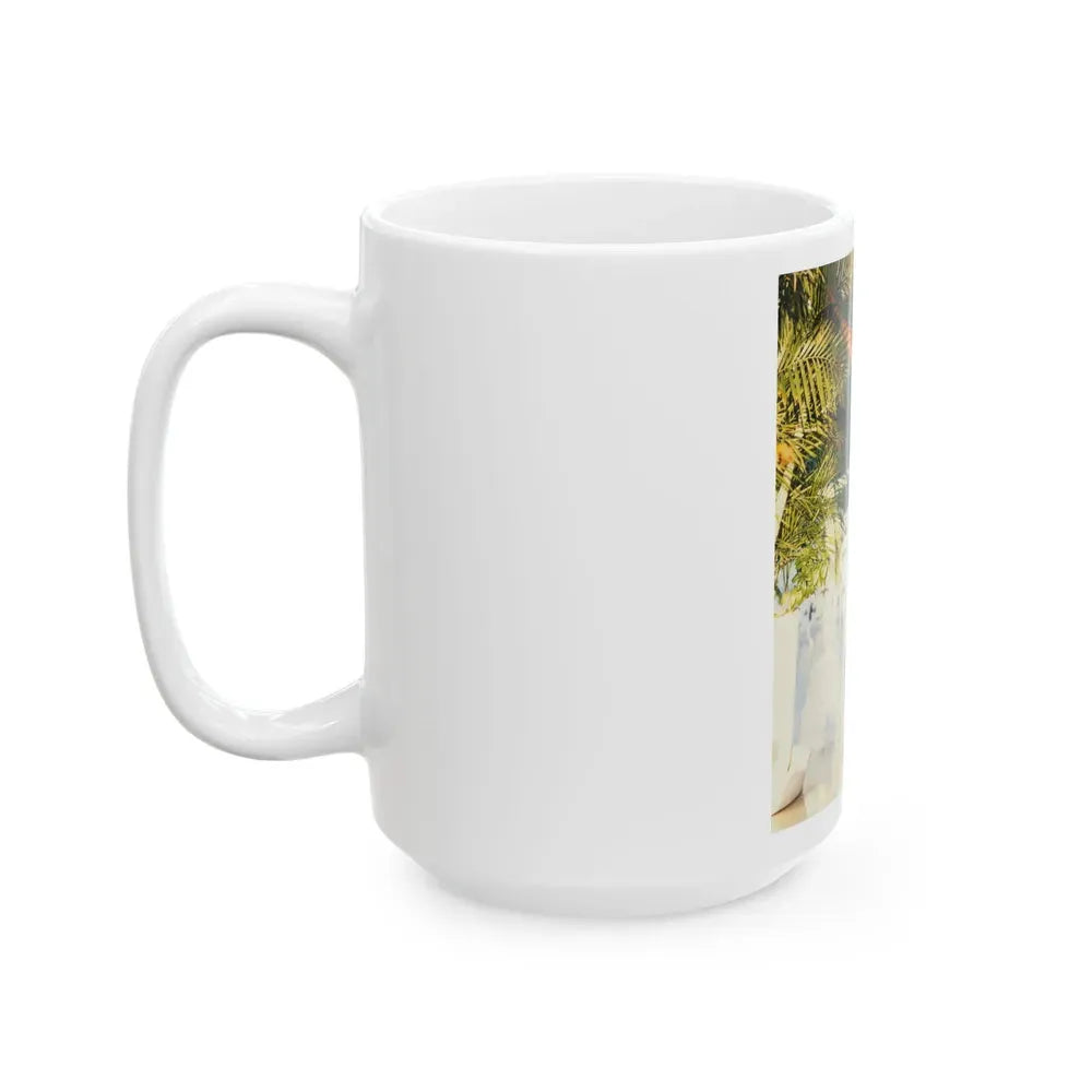 Joan Collins #499 (Vintage Female Icon) White Coffee Mug - Go Mug Yourself