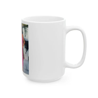 Joan Collins #499 (Vintage Female Icon) White Coffee Mug - Go Mug Yourself