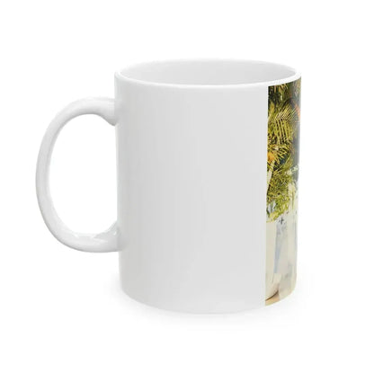 Joan Collins #499 (Vintage Female Icon) White Coffee Mug - Go Mug Yourself
