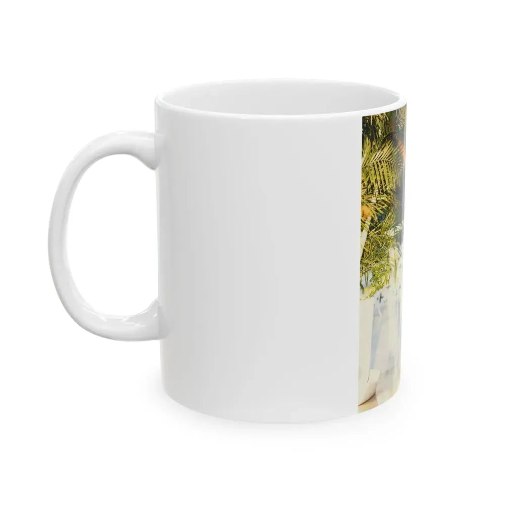 Joan Collins #499 (Vintage Female Icon) White Coffee Mug - Go Mug Yourself
