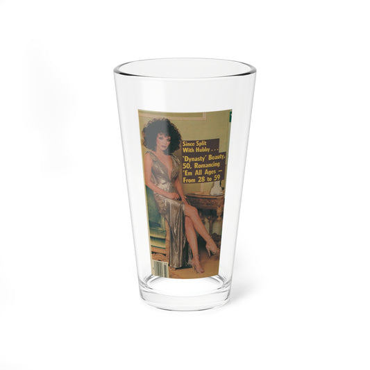 Joan Collins #500 (Vintage Female Icon) Pint Glass 16oz-16oz-Go Mug Yourself