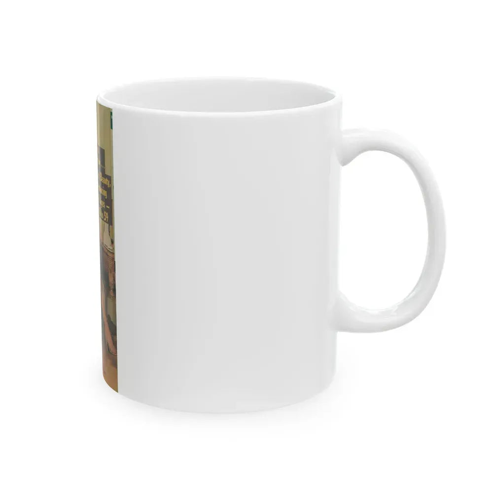 Joan Collins #500 (Vintage Female Icon) White Coffee Mug - Go Mug Yourself