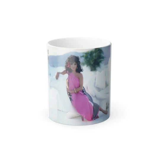 Joan Collins #507 (Vintage Female Icon) Color Changing Coffee Mug 11oz - Go Mug Yourself