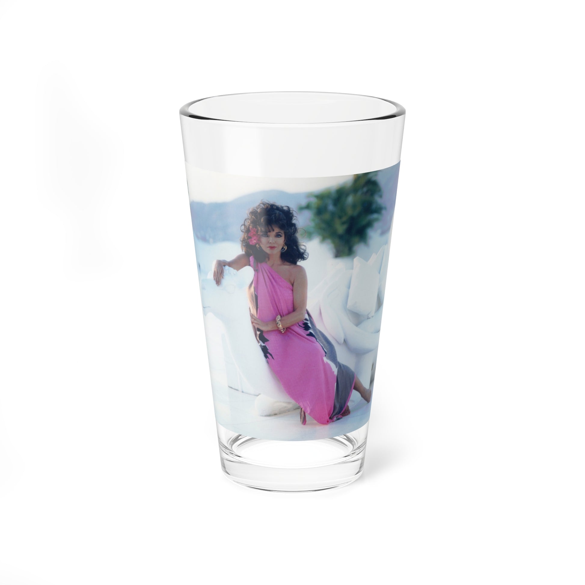 Joan Collins #507 (Vintage Female Icon) Pint Glass 16oz-16oz-Go Mug Yourself