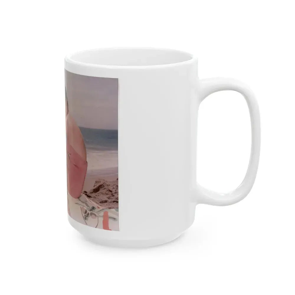 Joan Collins #513 (Vintage Female Icon) White Coffee Mug - Go Mug Yourself