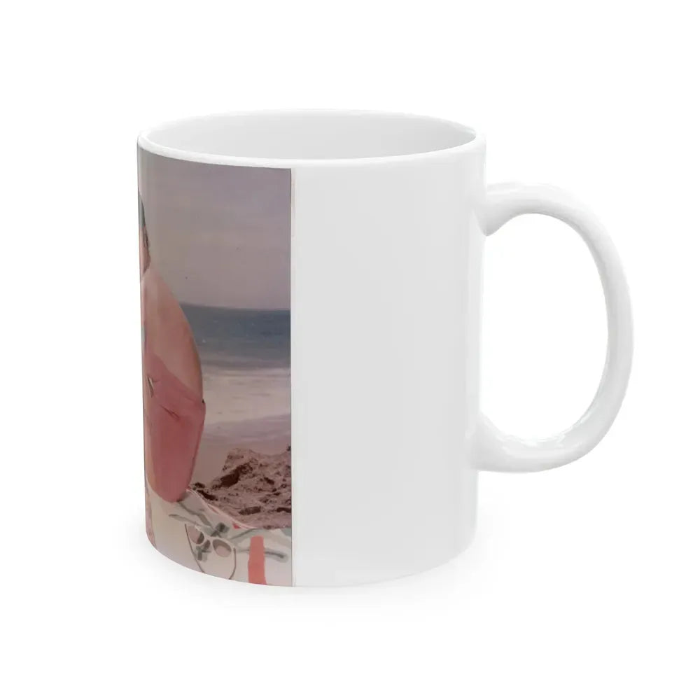 Joan Collins #513 (Vintage Female Icon) White Coffee Mug - Go Mug Yourself