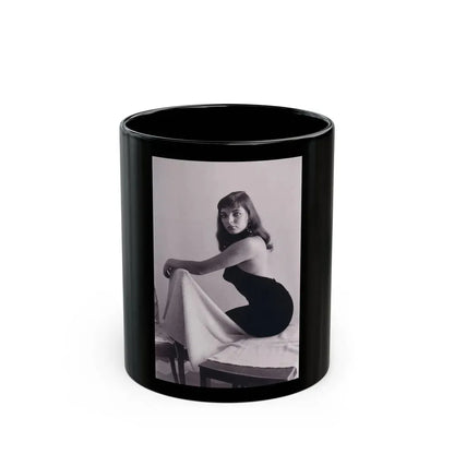 Joan Collins #515 (Vintage Female Icon) Black Coffee Mug 11oz - Go Mug Yourself