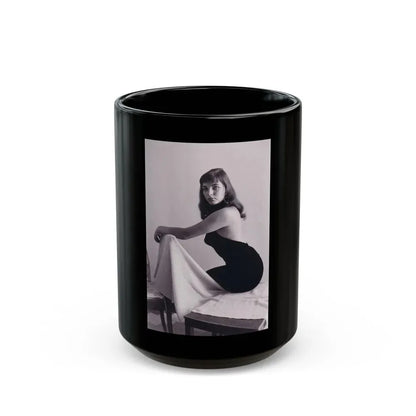 Joan Collins #515 (Vintage Female Icon) Black Coffee Mug 15oz - Go Mug Yourself