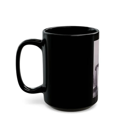 Joan Collins #515 (Vintage Female Icon) Black Coffee Mug - Go Mug Yourself