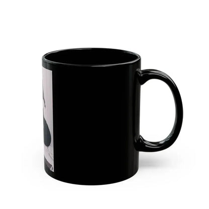 Joan Collins #515 (Vintage Female Icon) Black Coffee Mug - Go Mug Yourself