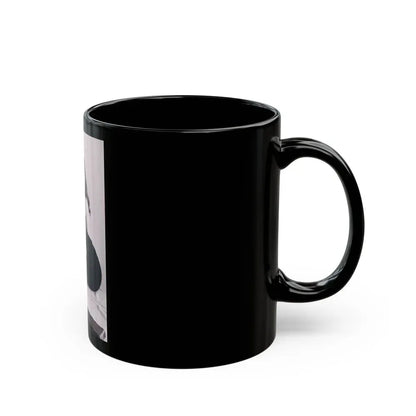 Joan Collins #515 (Vintage Female Icon) Black Coffee Mug - Go Mug Yourself