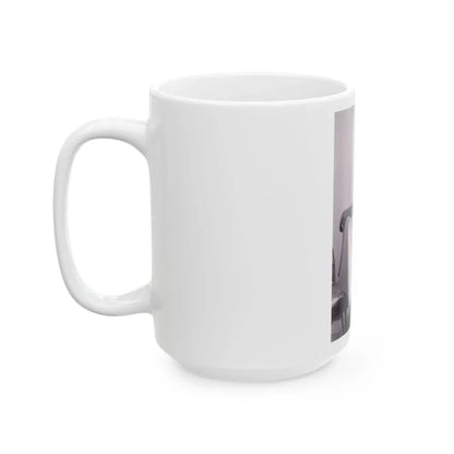 Joan Collins #515 (Vintage Female Icon) White Coffee Mug - Go Mug Yourself