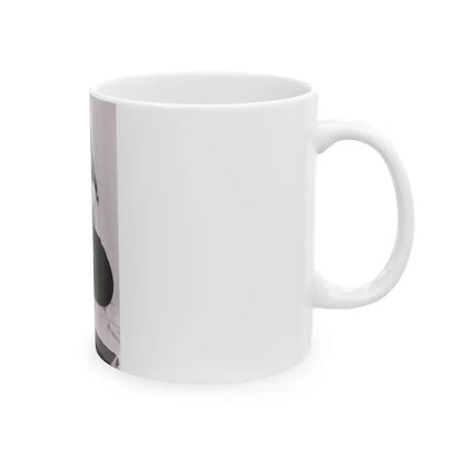 Joan Collins #515 (Vintage Female Icon) White Coffee Mug - Go Mug Yourself