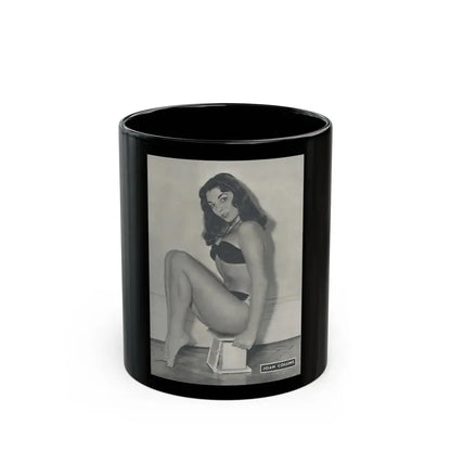 Joan Collins #516 (Vintage Female Icon) Black Coffee Mug 11oz - Go Mug Yourself