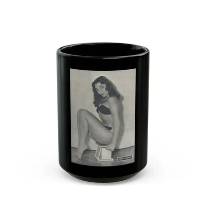 Joan Collins #516 (Vintage Female Icon) Black Coffee Mug 15oz - Go Mug Yourself