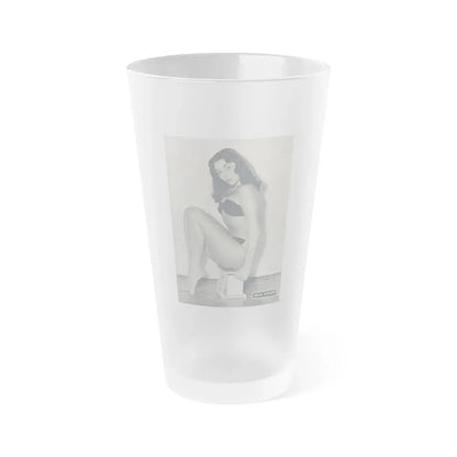 Joan Collins #516 (Vintage Female Icon) Frosted Pint Glass 16oz 16oz Frosted - Go Mug Yourself