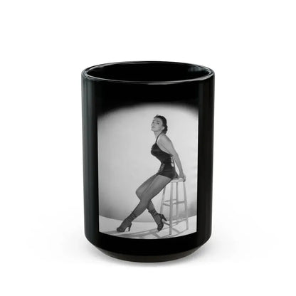 Joan Collins #517 (Vintage Female Icon) Black Coffee Mug 15oz - Go Mug Yourself