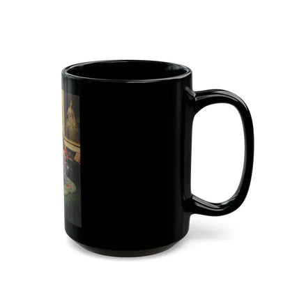 Joan Collins #518 (Vintage Female Icon) Black Coffee Mug - Go Mug Yourself