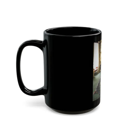 Joan Collins #518 (Vintage Female Icon) Black Coffee Mug - Go Mug Yourself