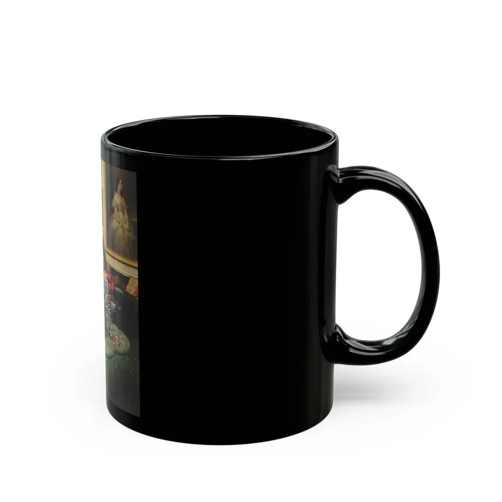 Joan Collins #518 (Vintage Female Icon) Black Coffee Mug - Go Mug Yourself