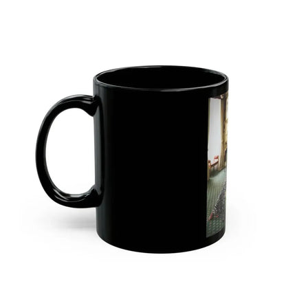 Joan Collins #518 (Vintage Female Icon) Black Coffee Mug - Go Mug Yourself