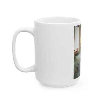 Joan Collins #518 (Vintage Female Icon) White Coffee Mug - Go Mug Yourself