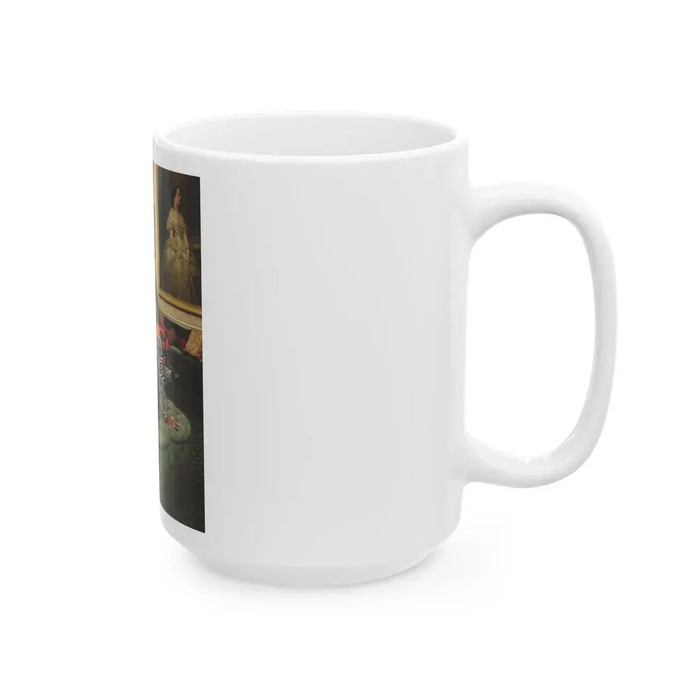 Joan Collins #518 (Vintage Female Icon) White Coffee Mug - Go Mug Yourself