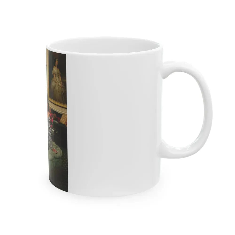 Joan Collins #518 (Vintage Female Icon) White Coffee Mug - Go Mug Yourself