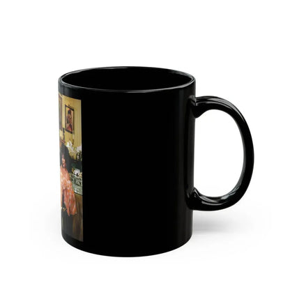Joan Collins #519 (Vintage Female Icon) Black Coffee Mug - Go Mug Yourself