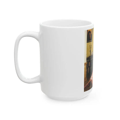 Joan Collins #519 (Vintage Female Icon) White Coffee Mug - Go Mug Yourself